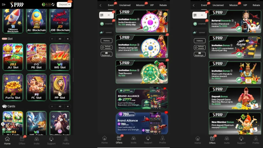 P9 Game Download Free Login Bonus